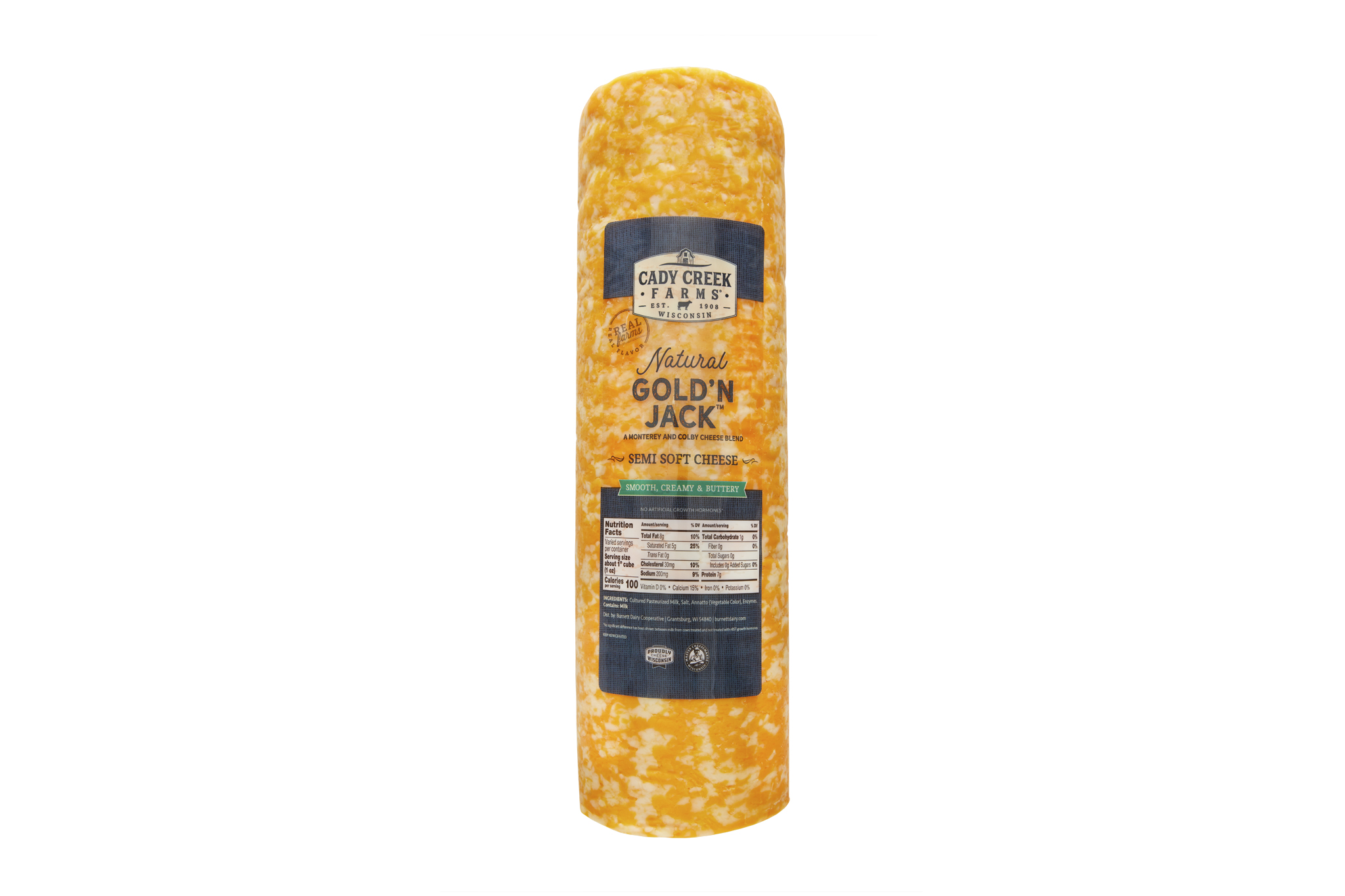 Cady Creek Farms 6 lb Colby Jack horn front package