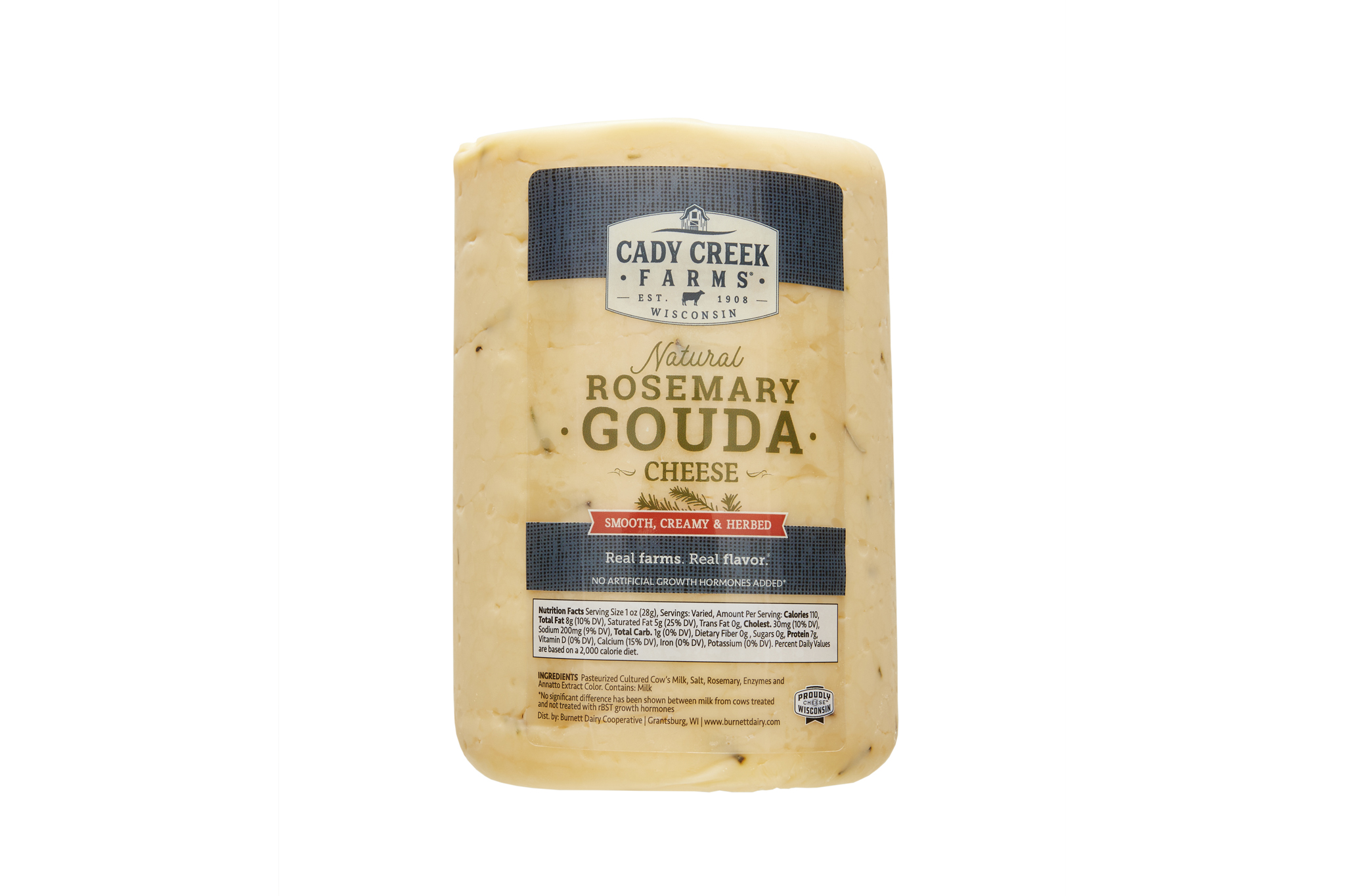Cady Creek Farms Rosemary Gouda 3 lb horn front of package