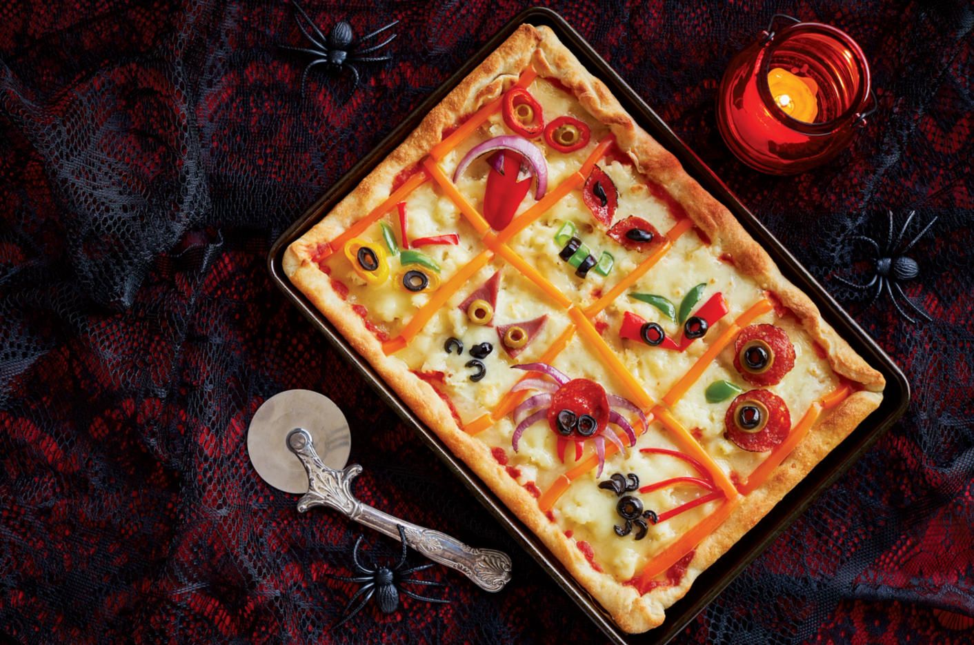 Spooky Halloween Pizza